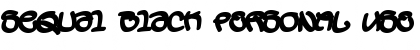 Sequal Black PERSONAL USE Font