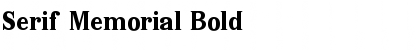 Serif Memorial Font