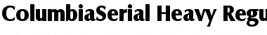 ColumbiaSerial-Heavy Font