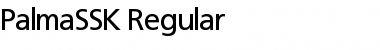 PalmaSSK Regular Font