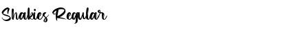 Shakies Regular Font