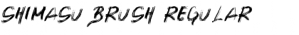 SHIMASU BRUSH Font