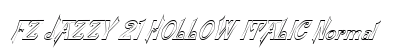 FZ JAZZY 21 HOLLOW ITALIC Normal preview