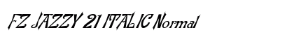 FZ JAZZY 21 ITALIC Normal preview