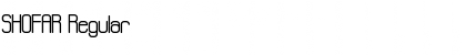 SHOFAR Font