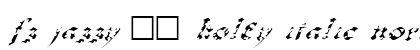 FZ JAZZY 33 HOLEY ITALIC Normal preview