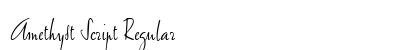 Amethyst Script Regular preview