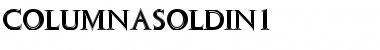 ColumnaSolDIn1 Regular Font