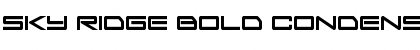Sky Ridge Bold Condensed Font