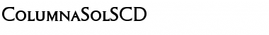 ColumnaSolSCD Regular Font