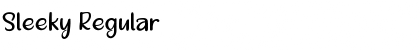 Download Sleeky Font Download Sleeky Font