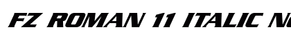 FZ ROMAN 11 ITALIC Normal preview
