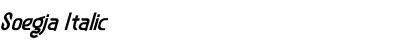 Soegja Font