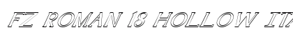 FZ ROMAN 18 HOLLOW ITALIC Normal preview