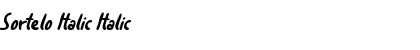 Sortelo Italic Font
