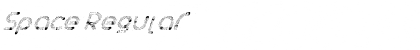 Space Regular Font
