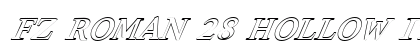 FZ ROMAN 28 HOLLOW ITALIC Normal preview