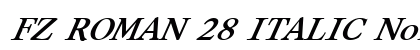 FZ ROMAN 28 ITALIC Normal preview