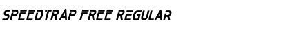SPEEDTRAP FREE Font