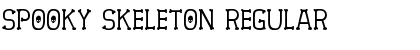 Spooky Skeleton Font