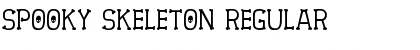 Spooky Skeleton Font