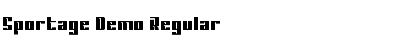 Sportage Demo Font
