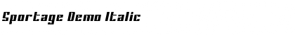 Sportage Demo Font