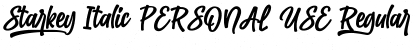 Starkey Italic PERSONAL USE Font
