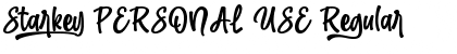 Starkey PERSONAL USE Font