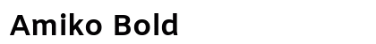 Amiko Bold