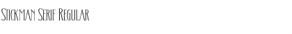 Stickman Serif Font