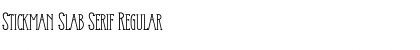 Stickman Slab Serif Font