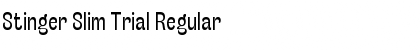 Stinger Slim Trial Regular Font Stinger Slim Trial Regular Font