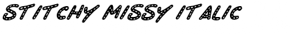 Stitchy Missy Italic Font