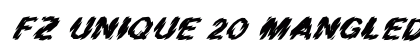 FZ UNIQUE 20 MANGLED ITALIC Normal preview