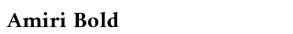 Amiri Bold