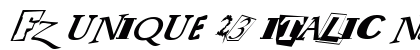 FZ UNIQUE 23 ITALIC Normal preview
