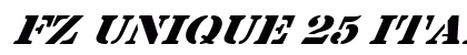 FZ UNIQUE 25 ITALIC Normal preview