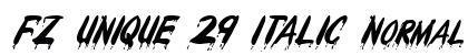 FZ UNIQUE 29 ITALIC Normal preview