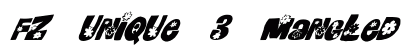 FZ UNIQUE 3 MANGLED ITALIC Normal preview