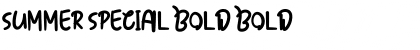 Summer Special Bold Font