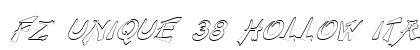 FZ UNIQUE 38 HOLLOW ITALIC Normal preview