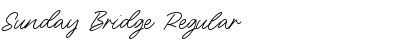 Sunday Bridge Font