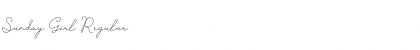 Sunday Girl Font