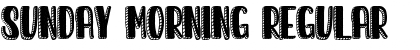 Sunday Morning Font