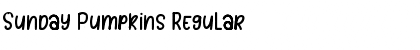 Sunday Pumpkins Font