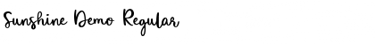 Download Sunshine Demo Font Download Sunshine Demo Font