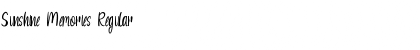 Sunshine Memories Font