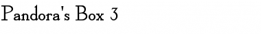 Download Pandora's Box 3 Font