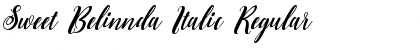 Sweet Belinnda Italic Font